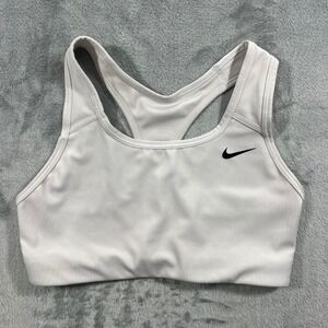 Nike Sports Bra Womens Small White Dri-FIT Racerback BV3830-100 Activewear Sport